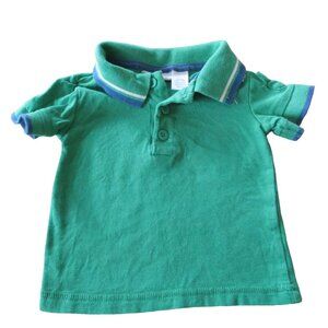 First Impressions Polo Shirt Infant Boys Size 3-6M Green Short Sleeve‎ Collar